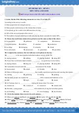 Đề số 3 - Đề kiểm tra học kì 1 - Tiếng Anh 8 mới